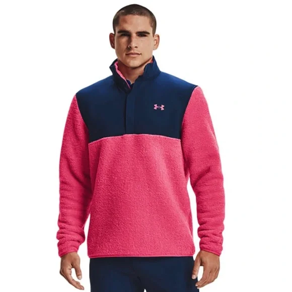 Under Armour Shirts Under Armour Mens Sweater Fleece Pile Golf Pullover Size Medium Poshmark